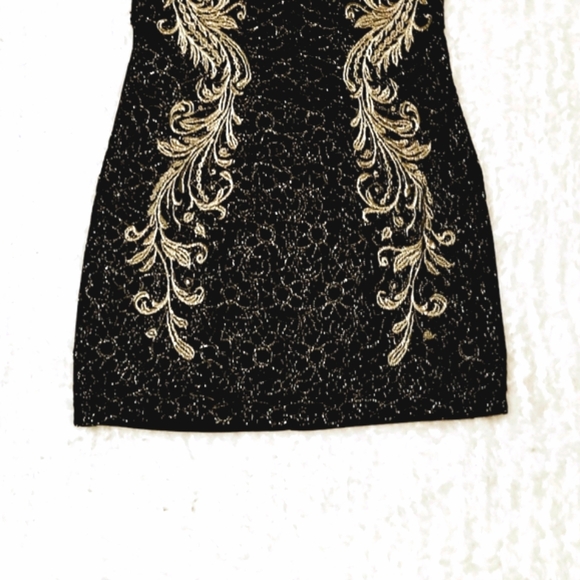 NWT Black Dressy Mini Dress Med - Picture 3 of 9